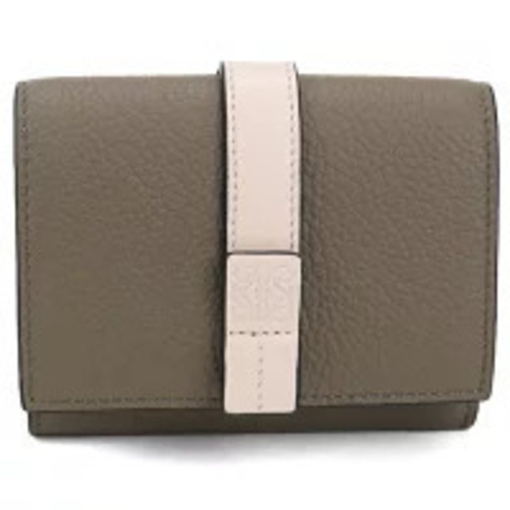 Loewe Tri fold Wallet Compact Anagram Trifold Gray